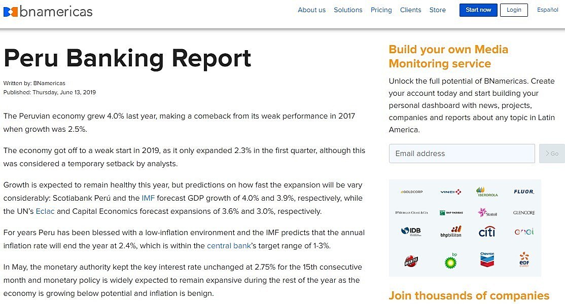 Peru Banking Report